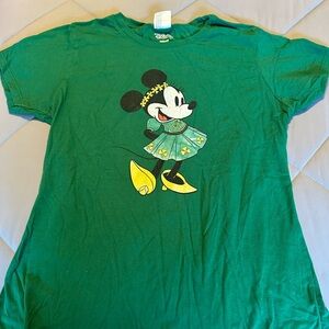 Disney Women's Lucky Green Minnie Mouse T-Shirt
